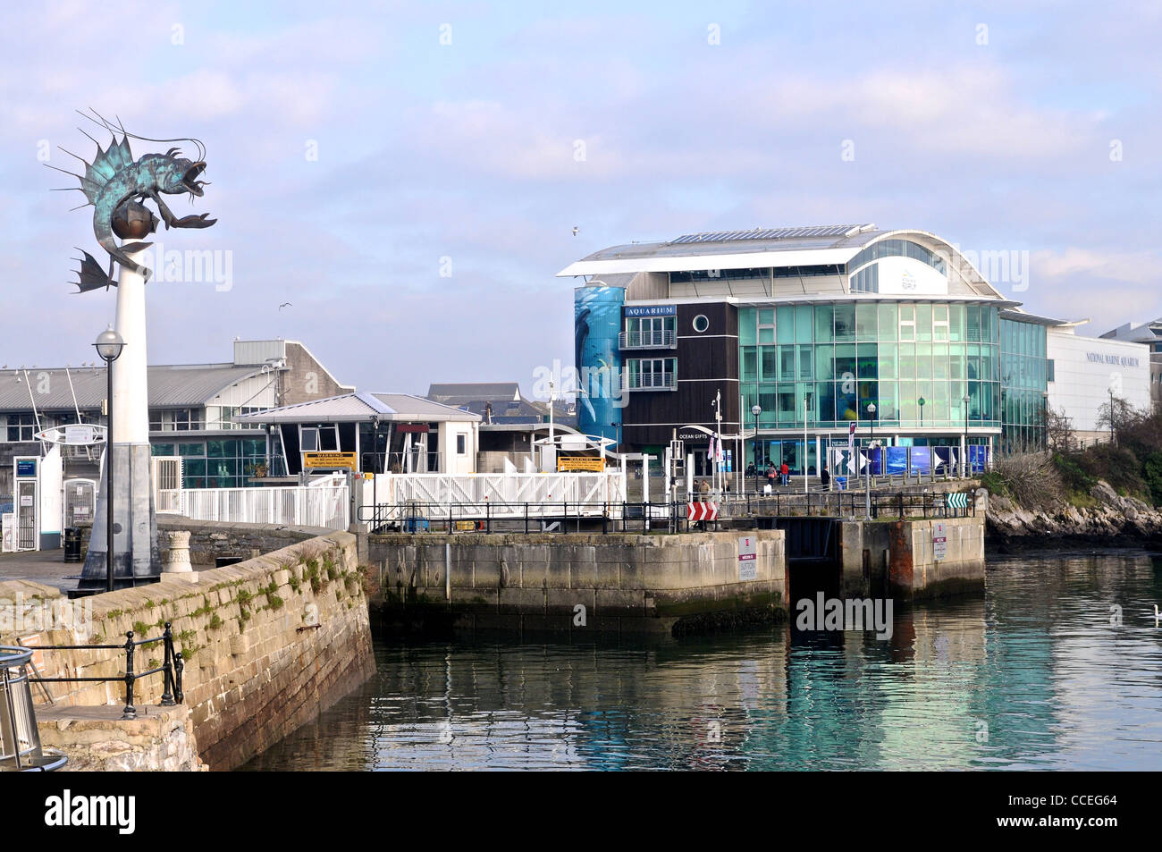 Il National Marine Aquarium Foto Stock