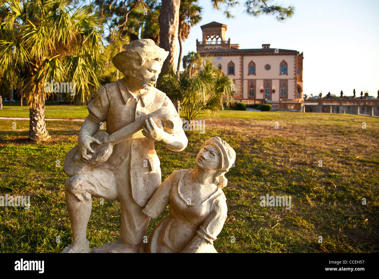 Ca' d'Zan, mansion Sarasota, Florida costruito nel 1924-1926 da John Ringling, fondatore dei Fratelli Ringling Circus Foto Stock