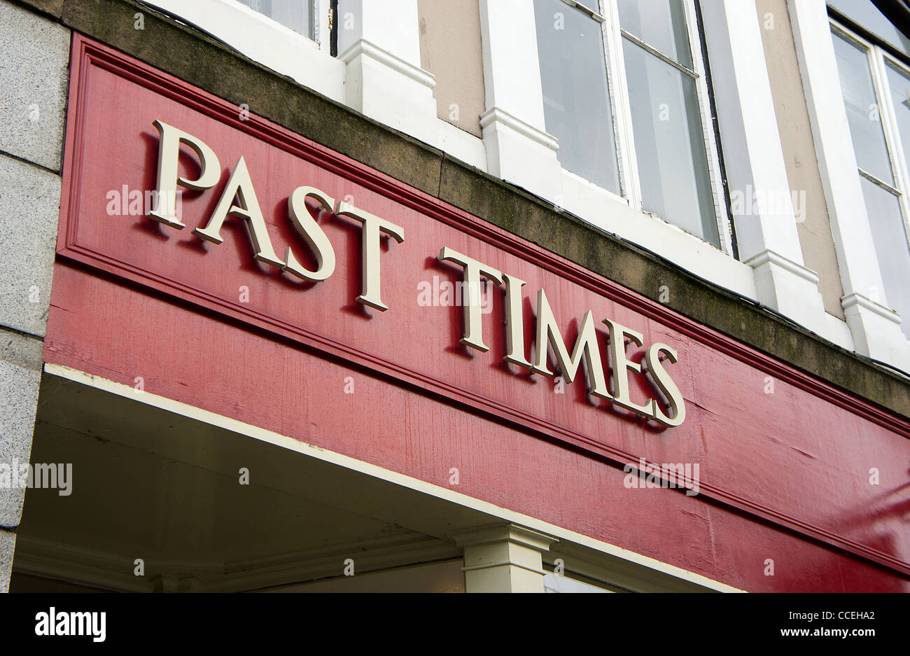 Un passato store REGNO UNITO Foto Stock