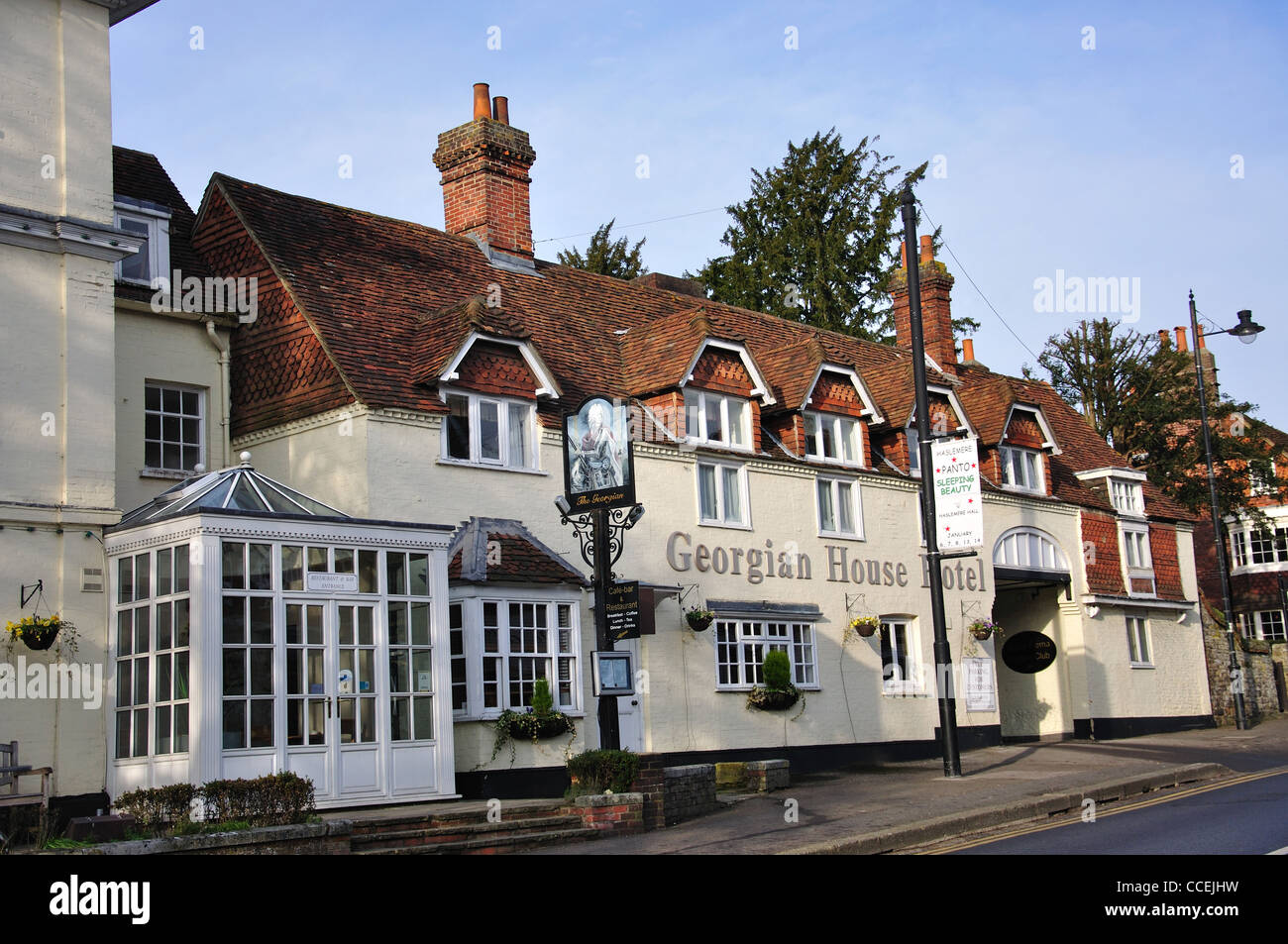 Georgian House Hotel, High Street, Haslemere, Surrey, England, Regno Unito Foto Stock