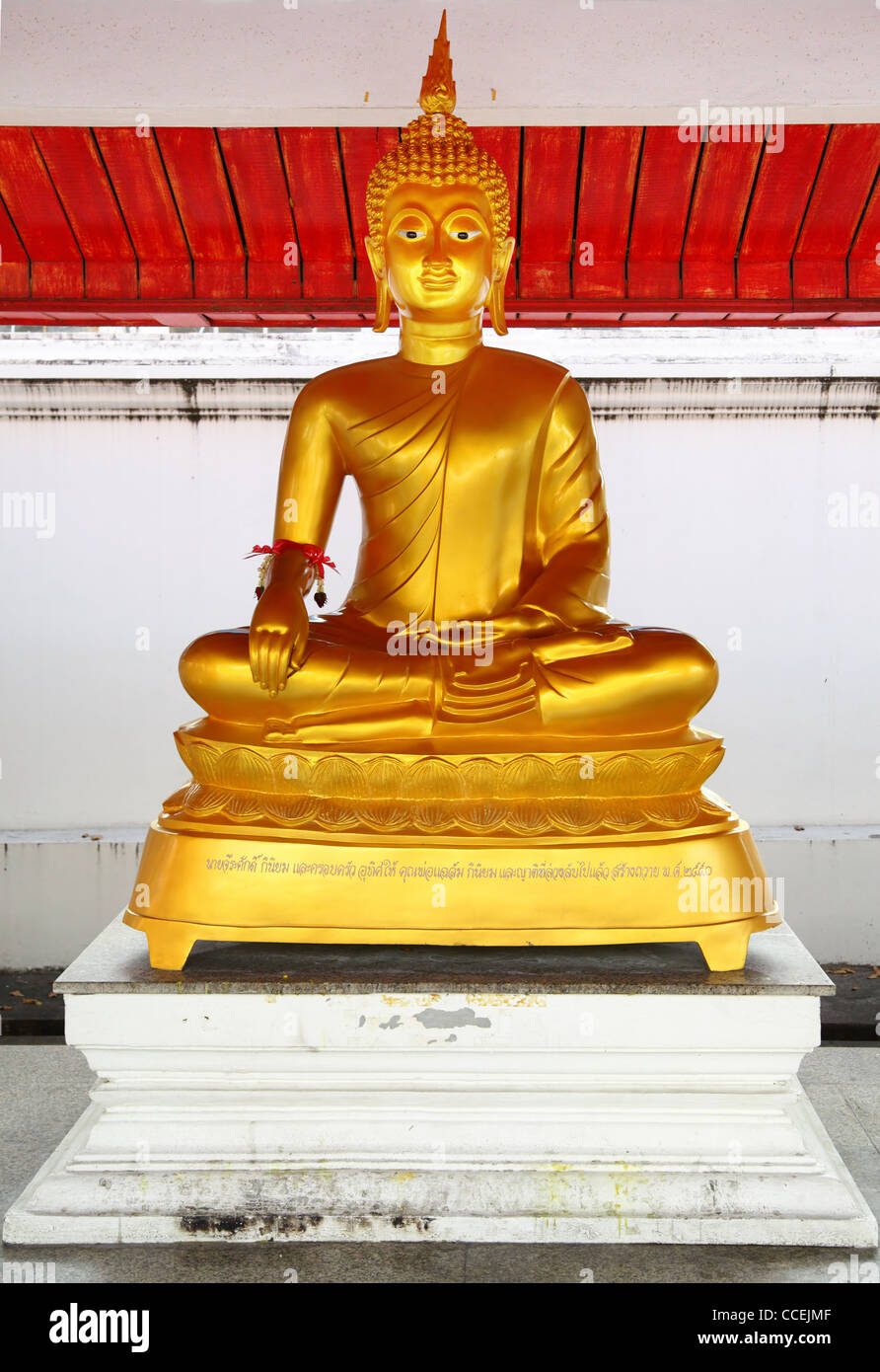 Statua di Buddha a tample. Della Thailandia Foto Stock