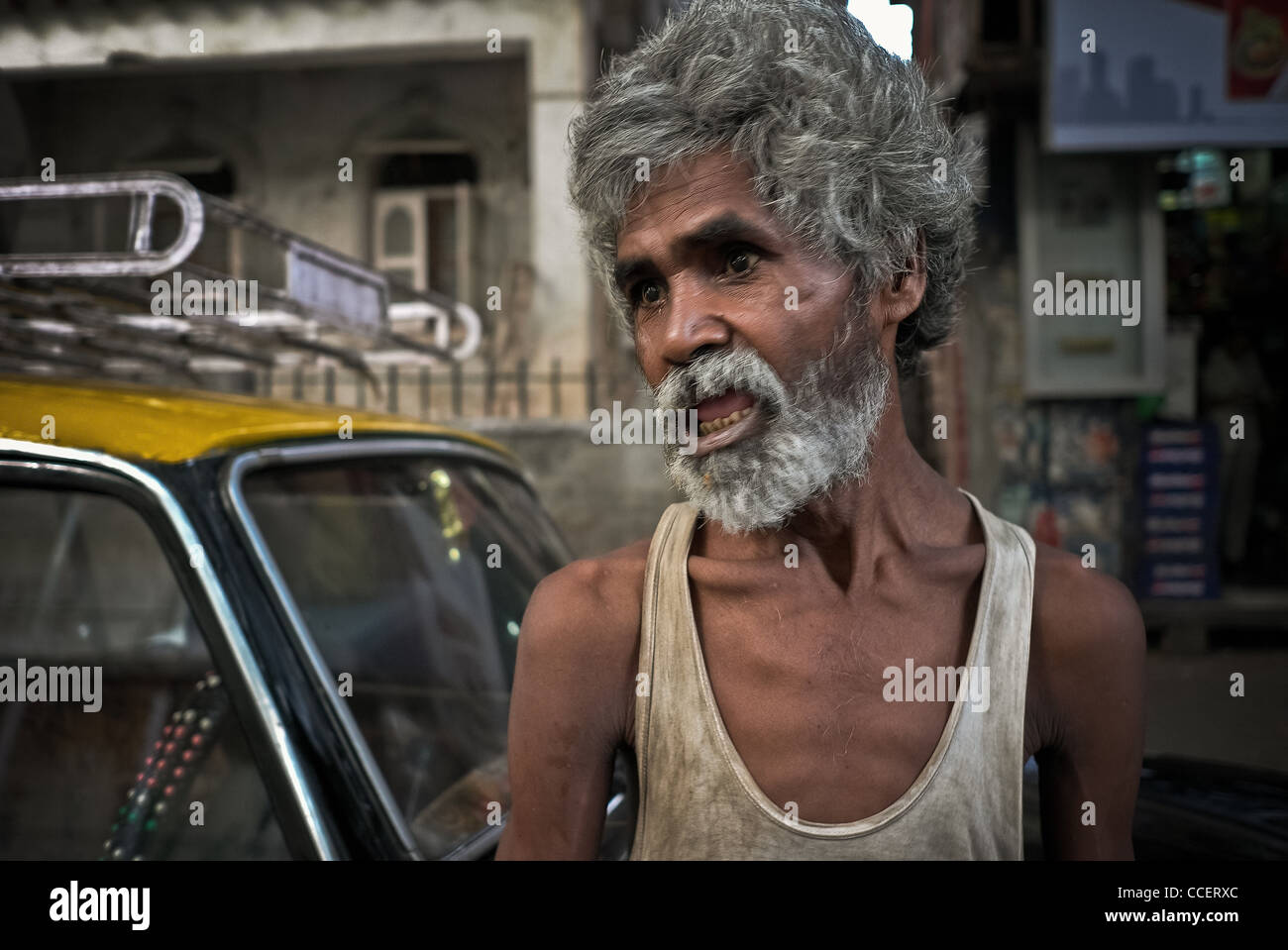 Intoccabile e disabilitato Bombay., la tristezza. Foto Stock