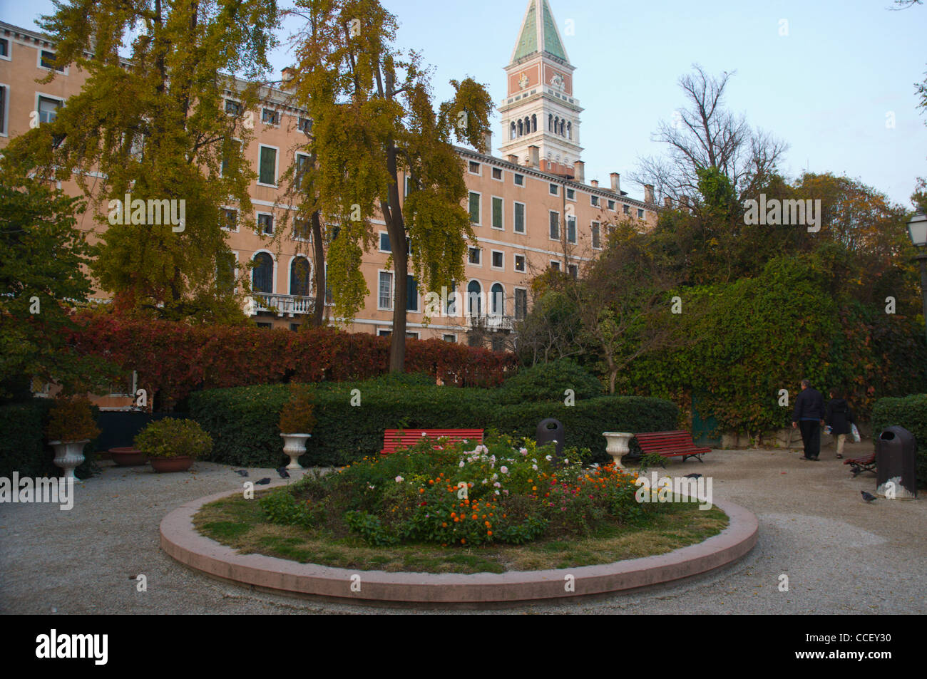 Giardinetti Reali park sestiere di San Marco quartiere Venezia Veneto Italia del nord Europa Foto Stock