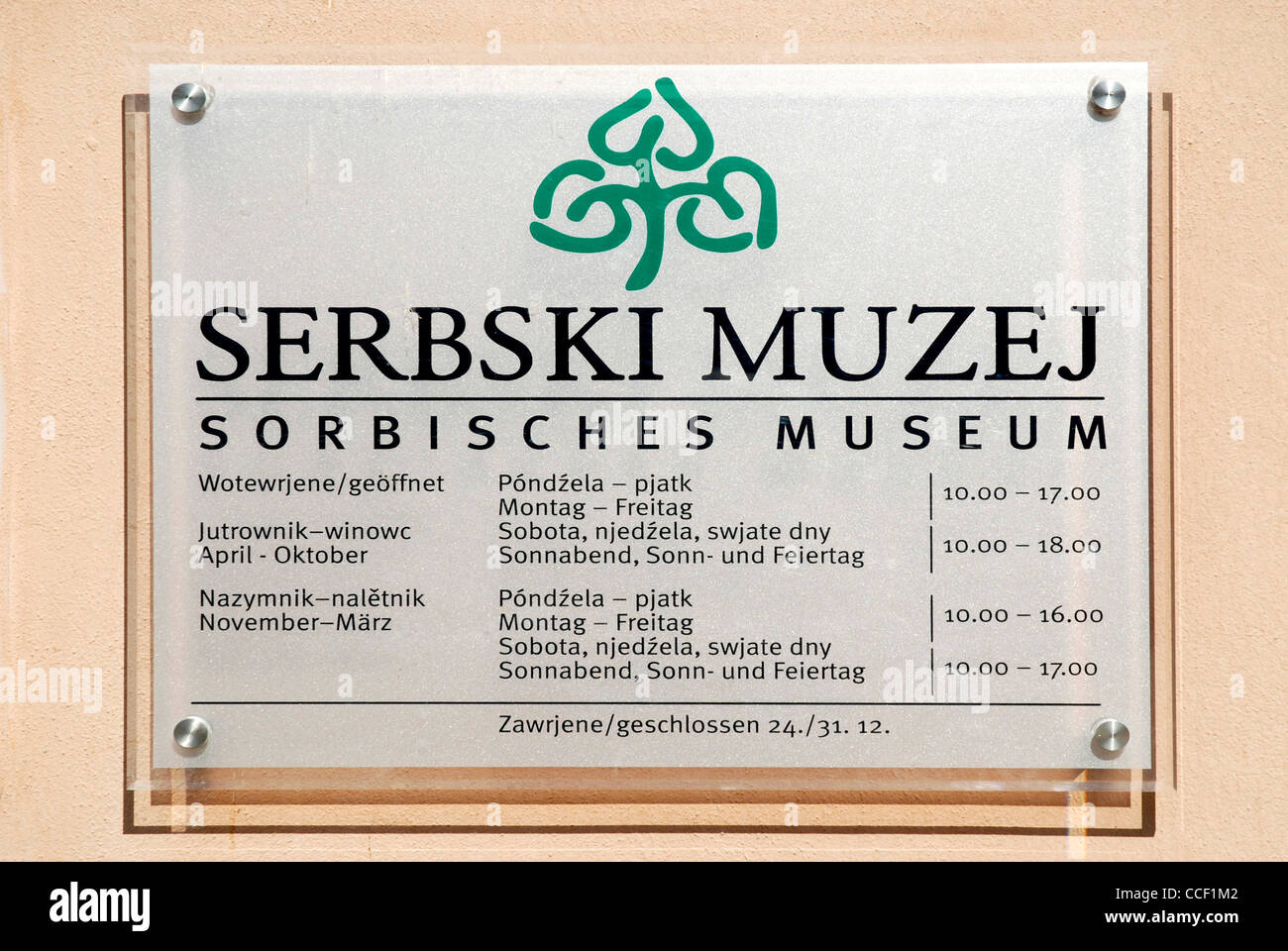 Museo sorabo Serbski Muzej sul Ortenburg di Bautzen. Foto Stock