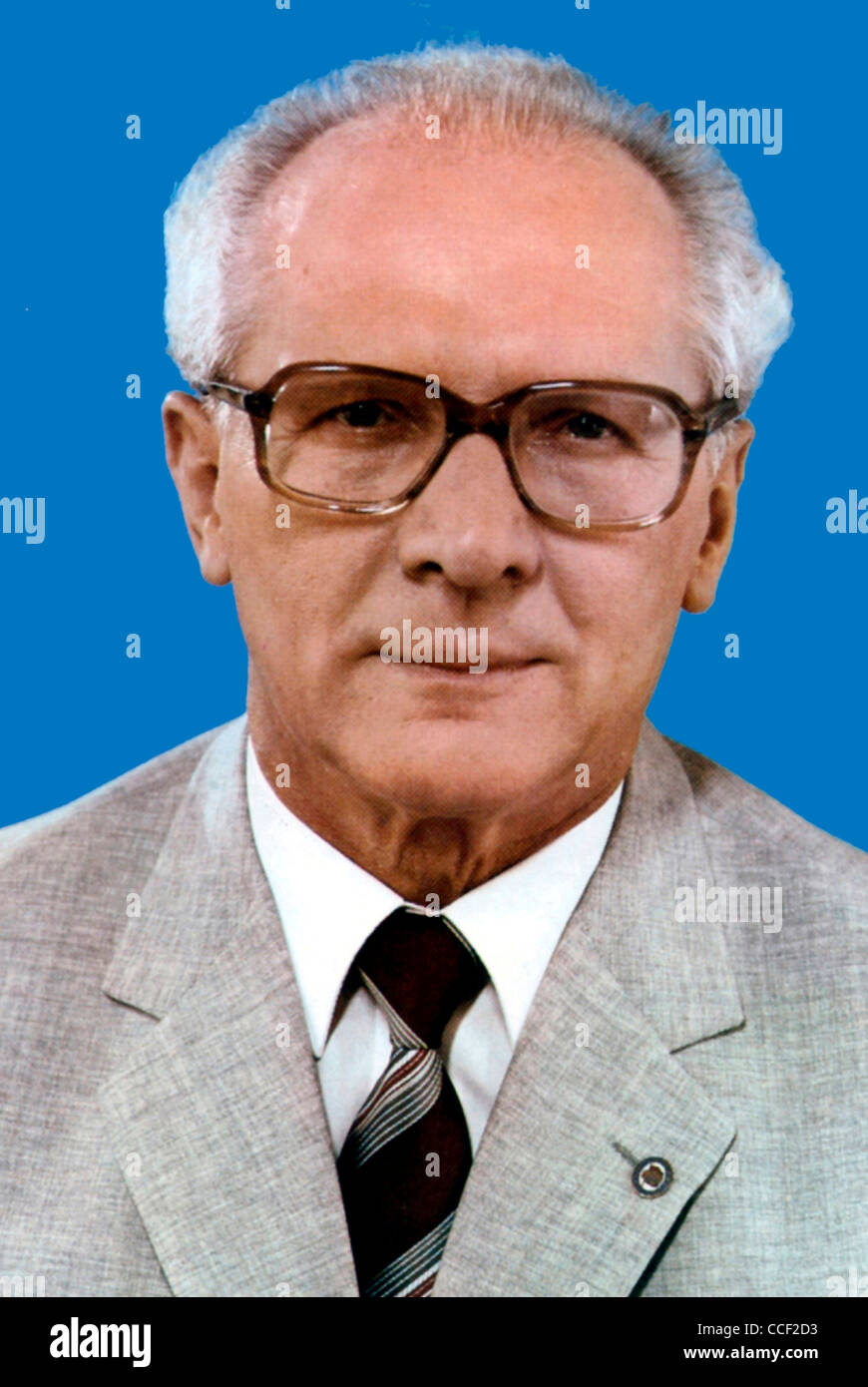 Erich Honecker * 25.08.1912 - 29.05.1994: Segretario Generale del SED e Presidente del Consiglio di Stato della Repubblica democratica tedesca 1971 - 1989. Foto Stock