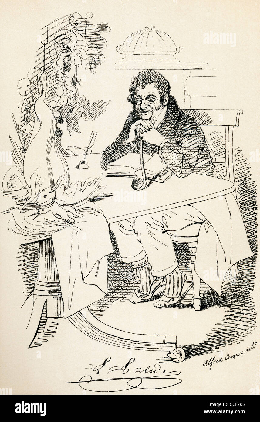 Louis Eustache Ude. Xix secolo e autore del cuoco francese. Dal Maclise Portrait Gallery, pubblicato 1898. Foto Stock
