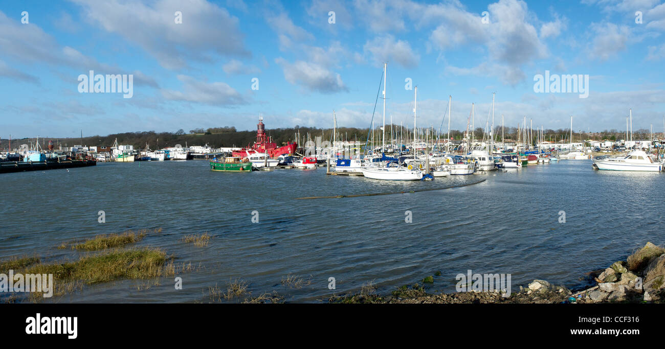 Hoo Marina in Kent Foto Stock