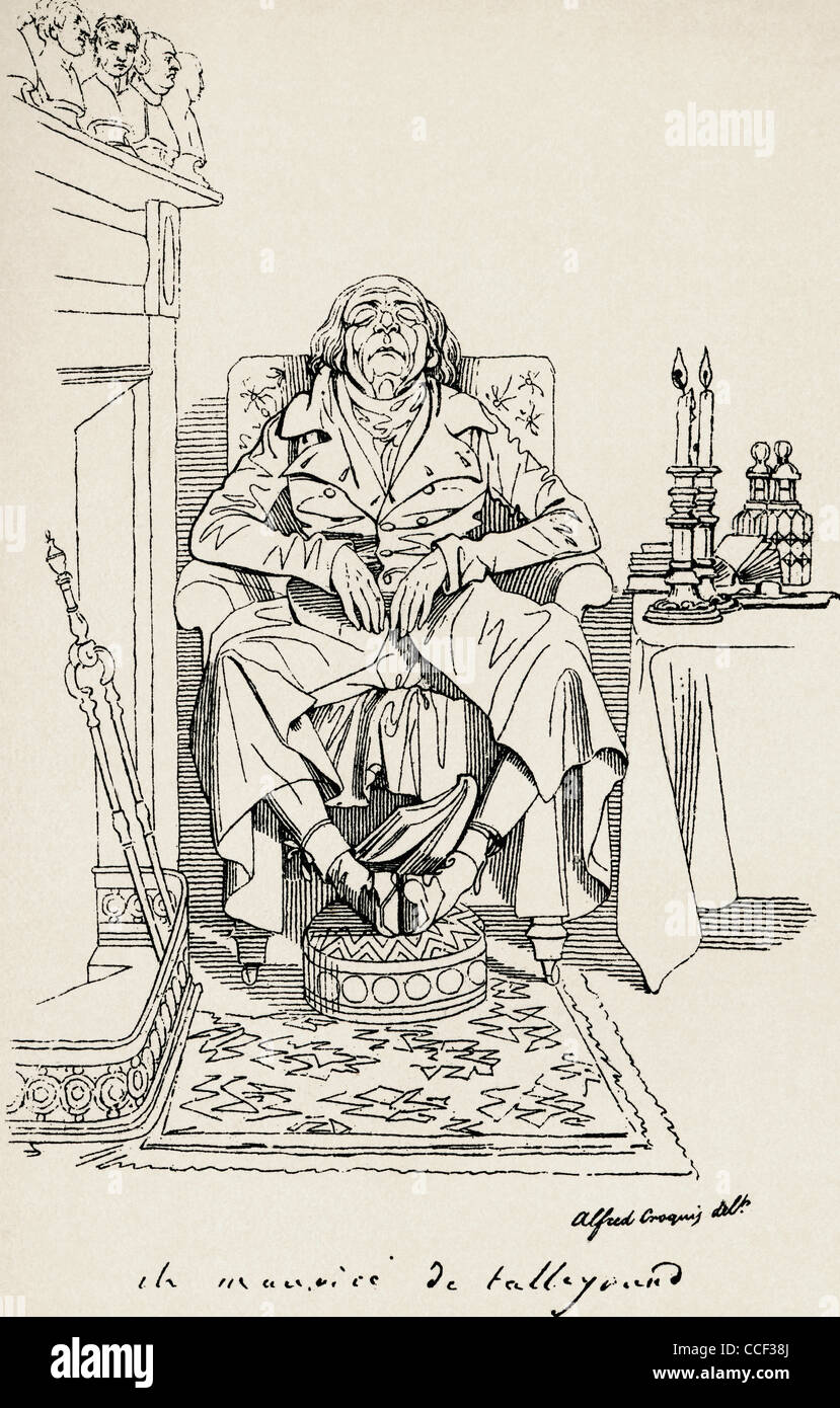 Charles Maurice de Talleyrand-Périgord, primo Principe de Bénévent, 1754-1838. Diplomatico francese. Foto Stock