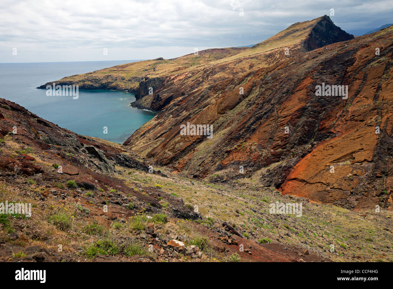 Isola di Madeira spiagge e rocce Foto Stock
