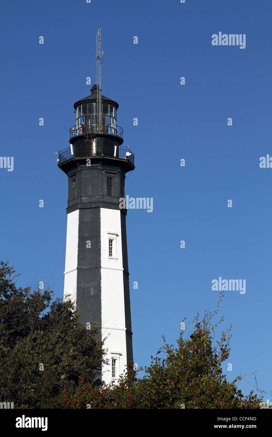Il faro di New Cape Henry è uno dei fari in ghisa più alti degli Stati Uniti, Virginia Beach, va Foto Stock