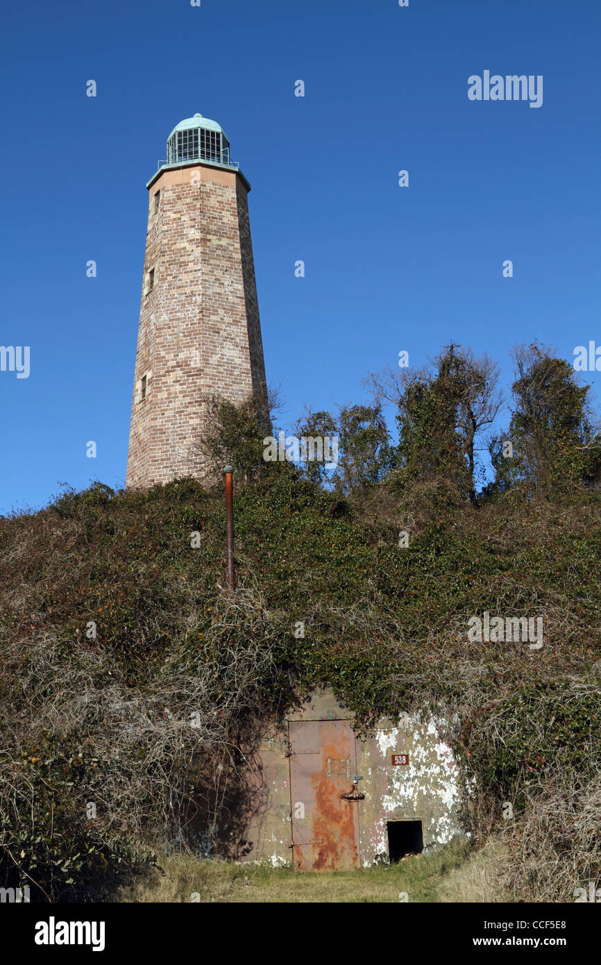 La Old Cape Henry Lighthouse, Virginia Beach, Virginia, Stati Uniti d'America Foto Stock