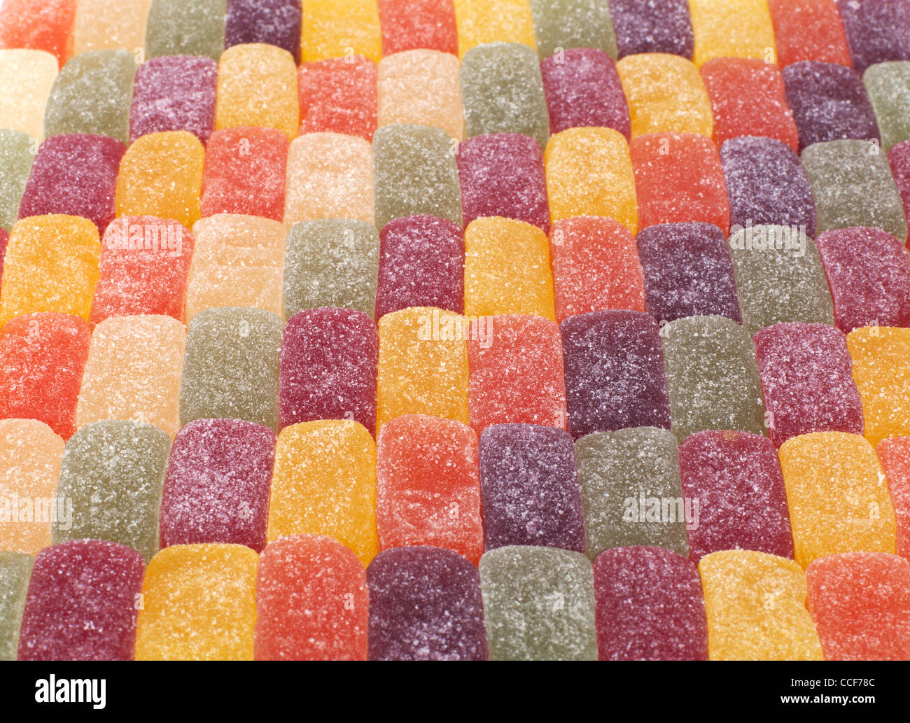 Sfondo di frutta candita caramelle gommose Foto Stock