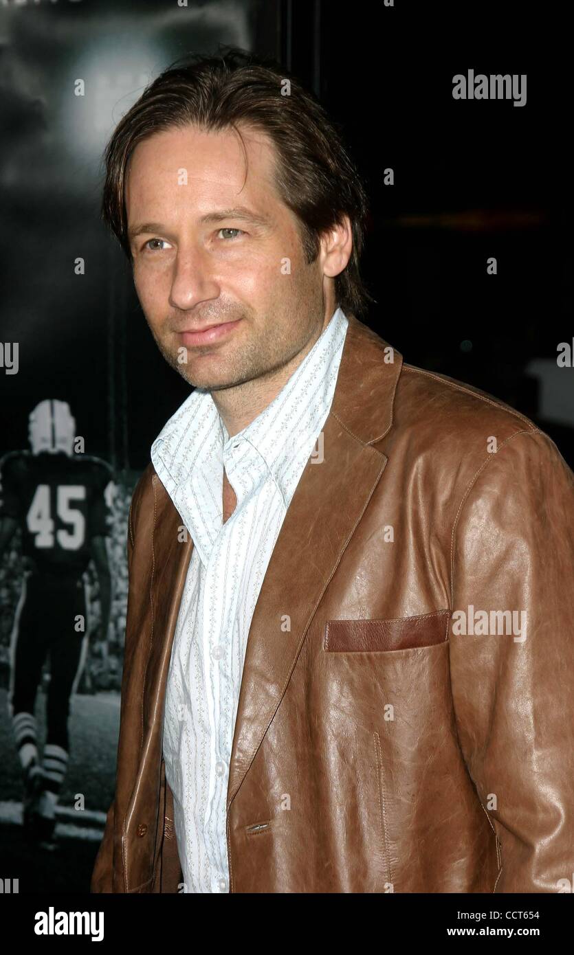 6 ott. 2004 - Hollywood, California, Stati Uniti - K39615EG.venerdì notte le luci prima mondiale al Grauman's Chinese Theater, Hollywood, California .10/06/04. /E.G.I./ 2004.David Duchovny(Immagine di credito: Â© Ed Geller/Globe foto/ZUMAPRESS.com) Foto Stock