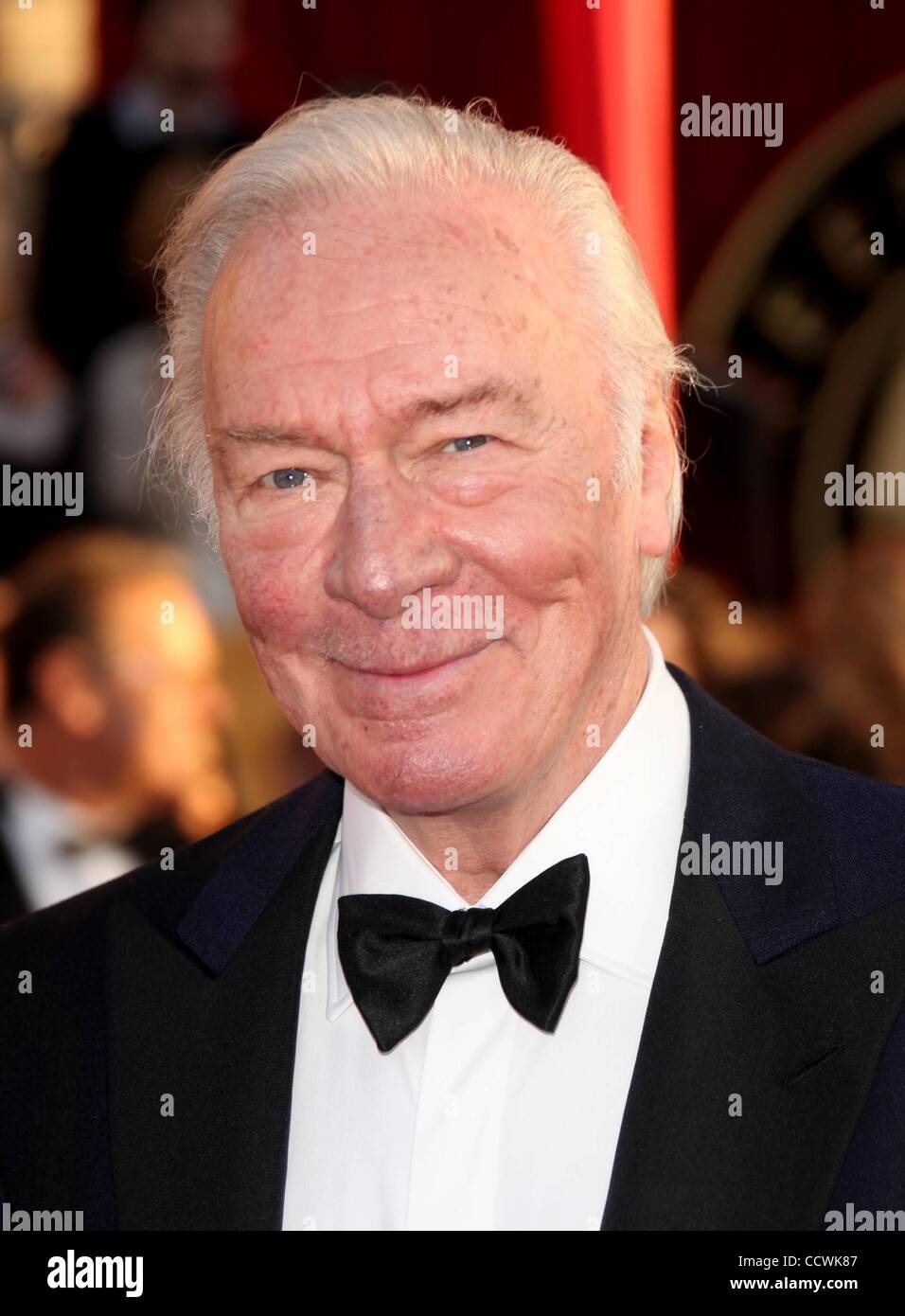 Mar 02, 2010 - Los Angeles, California, Stati Uniti d'America - Attore CHRISTOPHER PLUMMER di nomination per il migliore attore in un ruolo di supporto per 'l'ultima stazione". Nella foto: Jan 23, 2010 - Los Angeles - Christopher Plummer sul tappeto rosso al 2010 Screen Actors Guild SAG Awards tenutosi presso lo Shrine Auditorium. (Credito Foto Stock