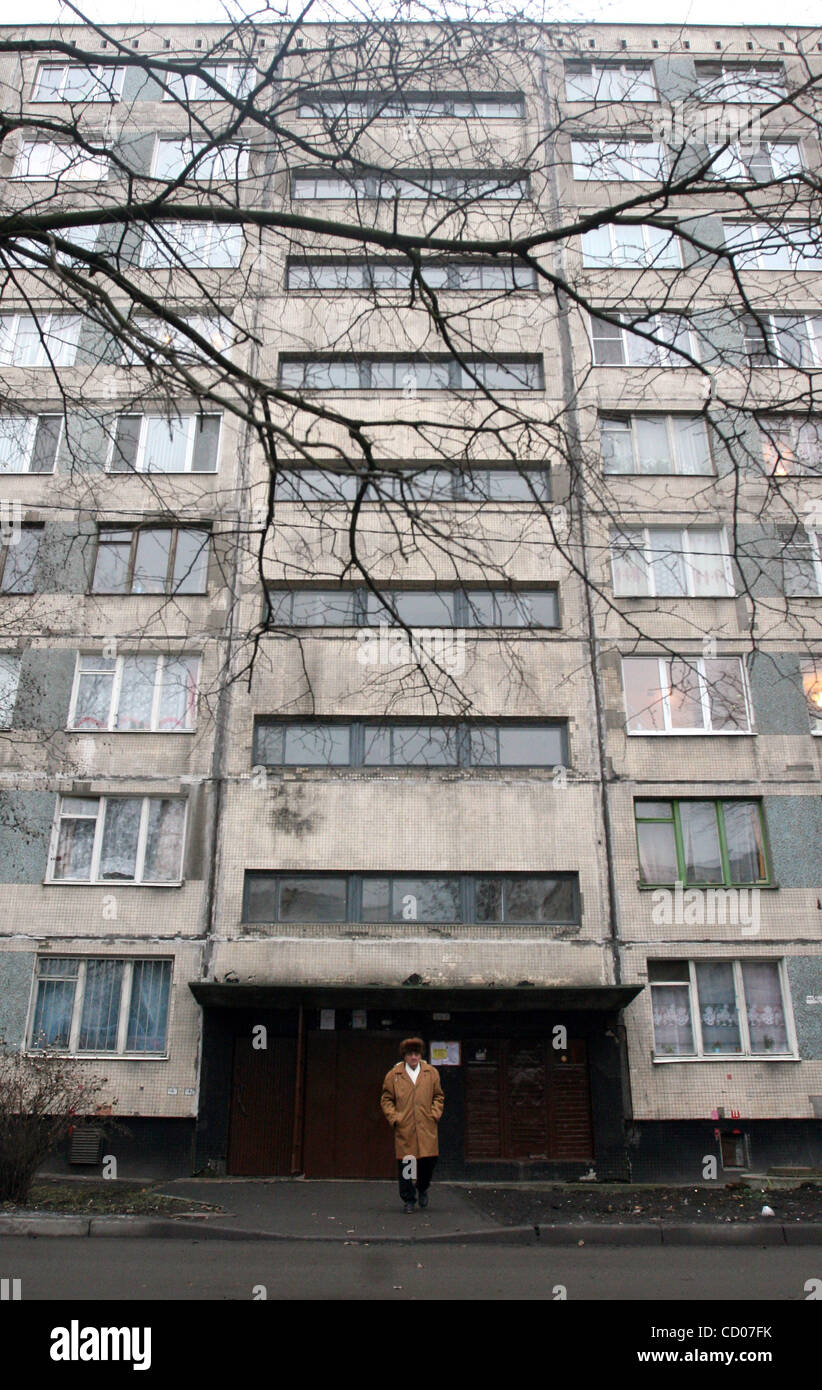 La casa di San Pietroburgo per la Bela Kun street #6 dove Dmitry Medvedev utilizzato per vivere Foto Stock
