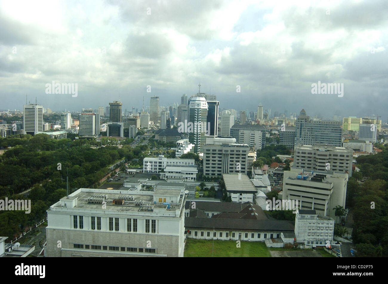 Mar 17, 2008 - Jakarta, Indonesia - Indonesia si sta muovendo verso una piena ripresa dalla crisi economica che ha colpito il paese dal 1998. Ispirato da un migliore rendimento economico nel 2007 che è in grado di raggiungere il suo obiettivo di crescita del 6,3 percento, il governo ha fissato una crescita economica basata su un o Foto Stock