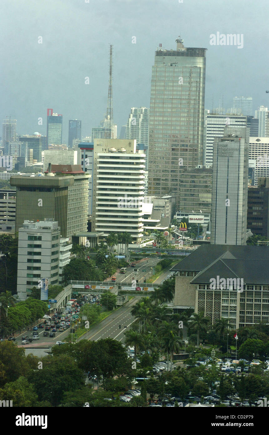 Mar 17, 2008 - Jakarta, Indonesia - Indonesia si sta muovendo verso una piena ripresa dalla crisi economica che ha colpito il paese dal 1998. Ispirato da un migliore rendimento economico nel 2007 che è in grado di raggiungere il suo obiettivo di crescita del 6,3 percento, il governo ha fissato una crescita economica basata su un o Foto Stock