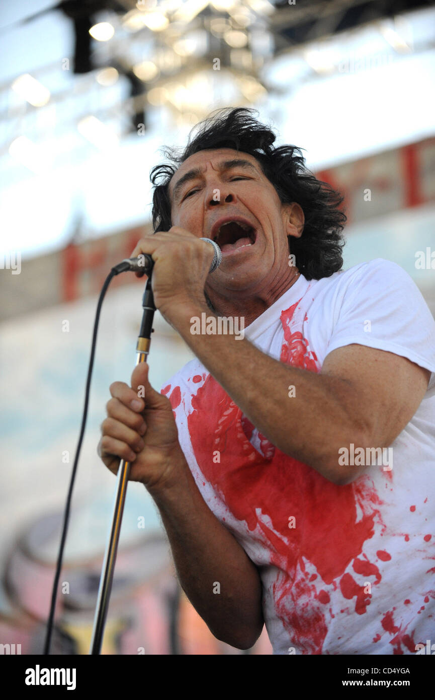 Oct 26, 2008-Pomona, CALIFORNIA, STATI UNITI D'AMERICA-musicista di lettera di vettura tassa dei tubi sul palco di Love Ride 25, Pomona fiera. (Credito Immagine: cr Scott Mitchell/ZUMA Press) Foto Stock