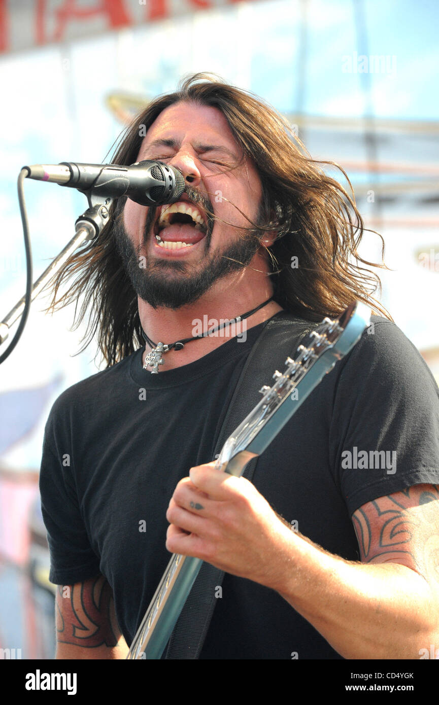 Oct 26, 2008-Pomona, CALIFORNIA, STATI UNITI D'AMERICA-musicista DAVID GROHL dei Foo Fighters al 2008 Love Ride 25 tenuto presso il Pomona fiera. (Credito Immagine: cr Scott Mitchell/ZUMA premere Foto Stock