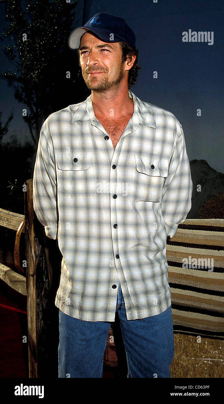 Agosto 13, 2003 - Hollywood, California, Stati Uniti - Mi7883.GAMMA OPEN PREMIERE AL ARCLIGHT CINEMA HOLLYWOOD ,CA.08/11/2003. / / 2003.LUKE PERRY(Immagine di credito: Â© Phil Roach/Globe foto/ZUMAPRESS.com) Foto Stock