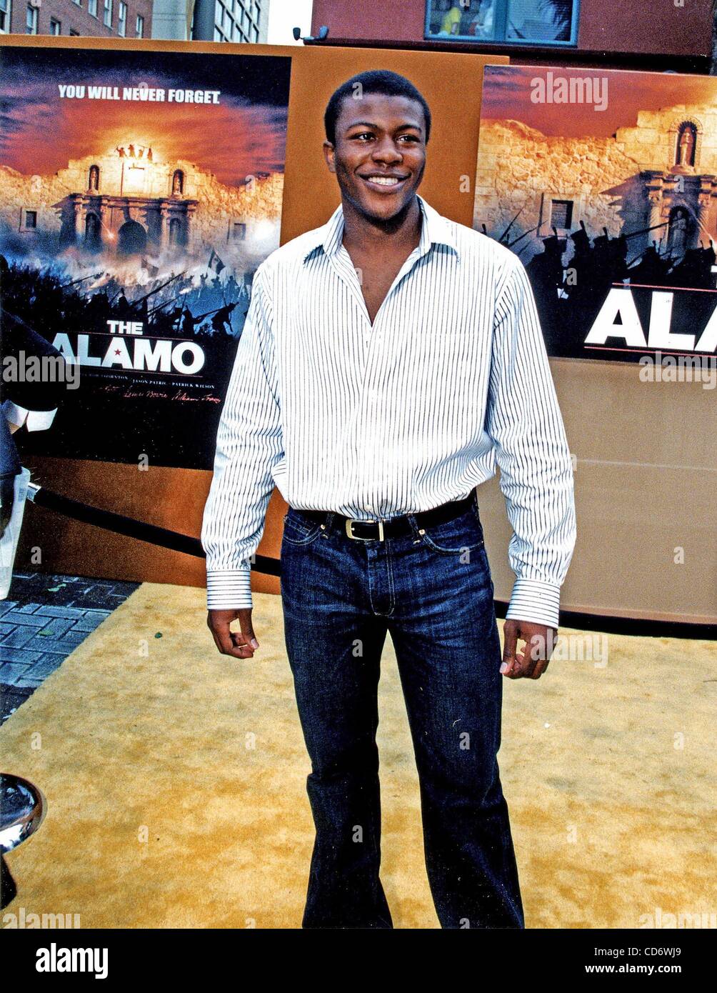 27 mar 2004 - San Antonio, Texas, Stati Uniti - Premiere di Alamo , San Antonio , Texas , Edwin Hodge ha , 03/27/2004. / K36349JN(Immagine di credito: © Jeff Newman/Globe foto/ZUMAPRESS.com) Foto Stock