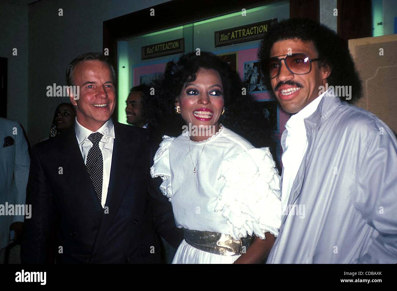 JUDIE BURTSEIN/ Diana Ross e Lionel Richie(Immagine di credito: Â© Judie Burstein/Globe foto/ZUMAPRESS.com) Foto Stock