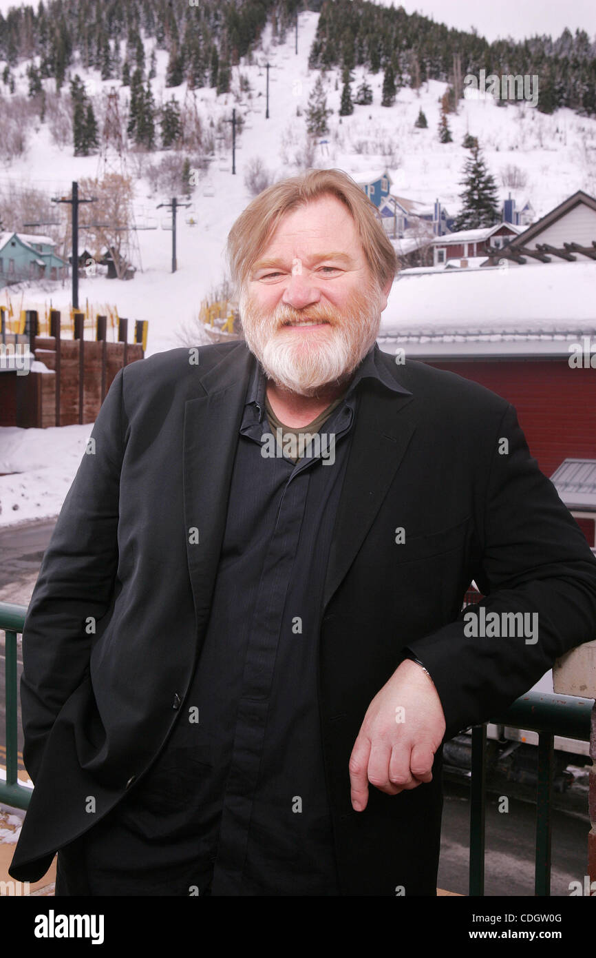 Gen 21, 2011 - Park City, Utah, Stati Uniti - Attore Brendan Gleeson di 'Protezione' dal film di rappresaglia godendo di Sundance Film Festival che corre fino a tutto gennaio 30th. Sundance è il più grande e indipendente di festival del cinema negli Stati Uniti, si tiene ogni anno dal 1978 in Park City, è il premier vetrina per nuovi wo Foto Stock