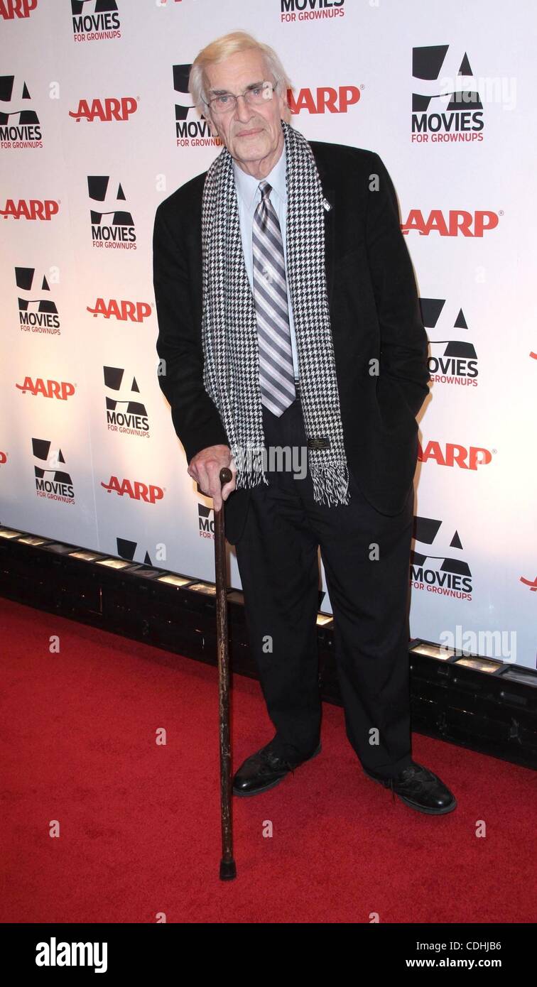 Feb 07, 2011 - Los Angeles, California, Stati Uniti d'America - Attore Martin Landau all'AARP "ovies per adulti' Awards tenutosi presso il Beverly Wilshire Hotel. (Credito Immagine: © Jeff Frank/ZUMAPRESS.com) Foto Stock