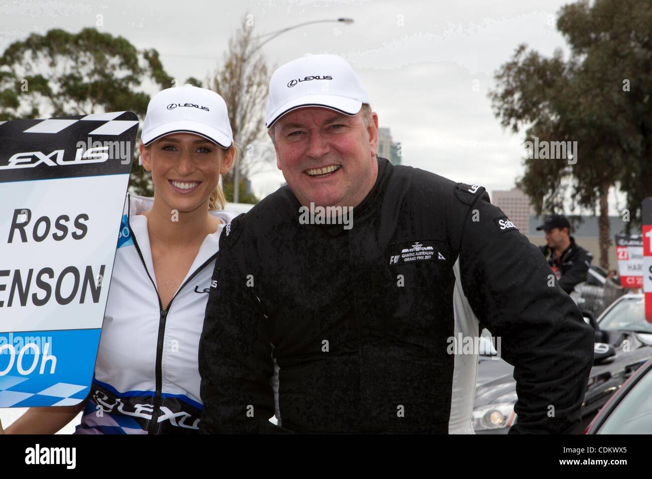 Mar 27, 2011 - Melbourne, Australia - ROSS STEPHENSON nel Lexus sfida celebrità Parade durante la Australian Formula One Grand Prix weekend all'Albert Park di Melbourne. (Credito Immagine: &#169; Andrew Gyopar/ZUMAPRESS.com) Foto Stock