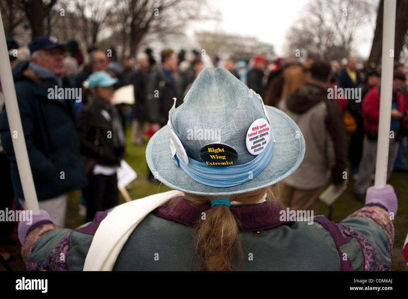 Mar 31, 2011 - Washington, Distretto di Columbia, Stati Uniti - I membri del Tea Party Patriots tenere un ''Continua Rivoluzione'' al rally Robert A. Taft Memorial vicino a U.S. Capitol a Washington D.C. il giovedì. (Credito Immagine: © Pete Marovich/ZUMAPRESS.com) Foto Stock