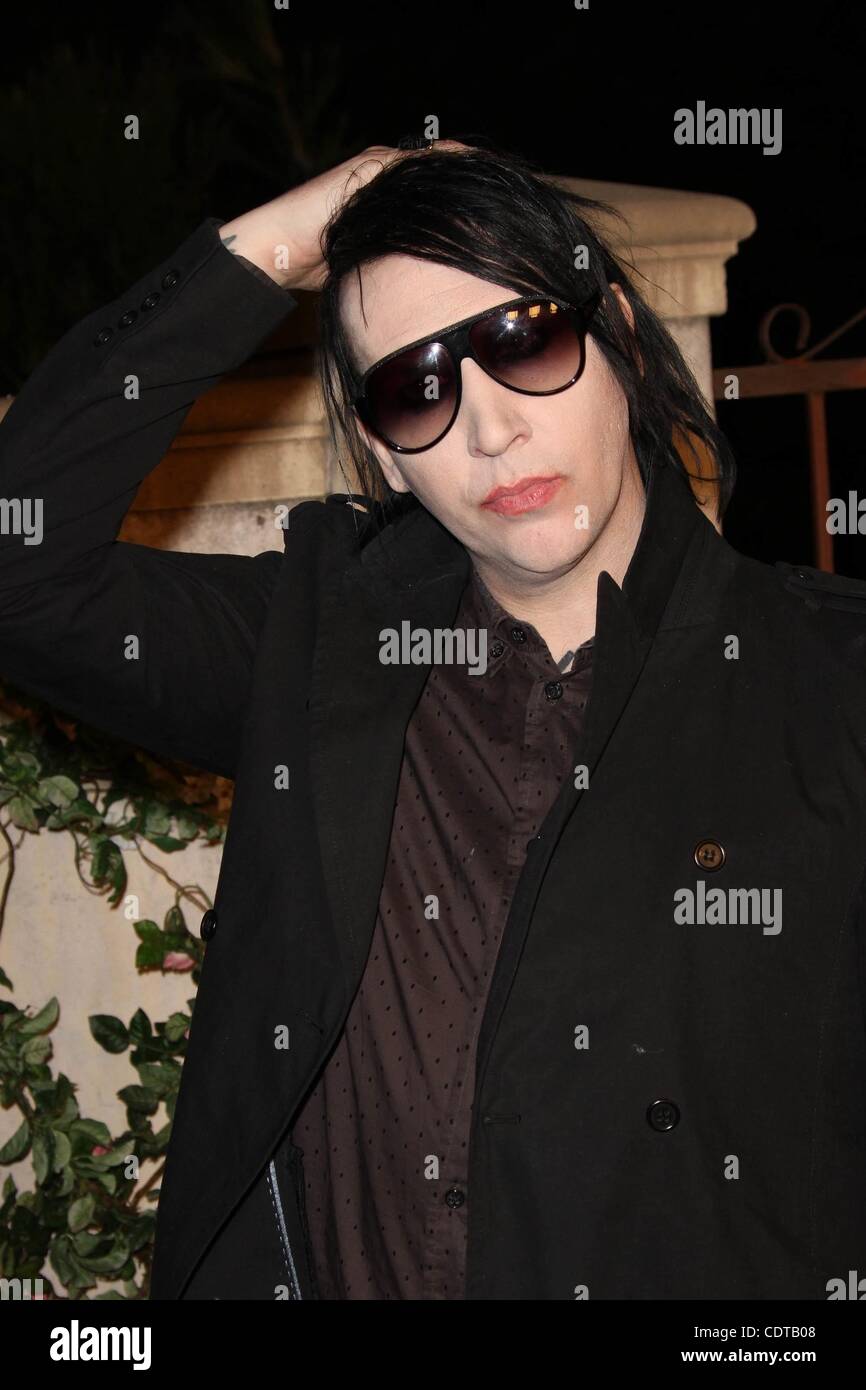 Luglio 19, 2011 - Los Angeles, California, Stati Uniti d'America - cantante Marilyn Manson alla Miu Miu presenta Lucrecia Martel di ''Muta'' evento presso una residenza privata di Los Angeles. (Credito Immagine: © Jeff Frank/ZUMAPRESS.com) Foto Stock