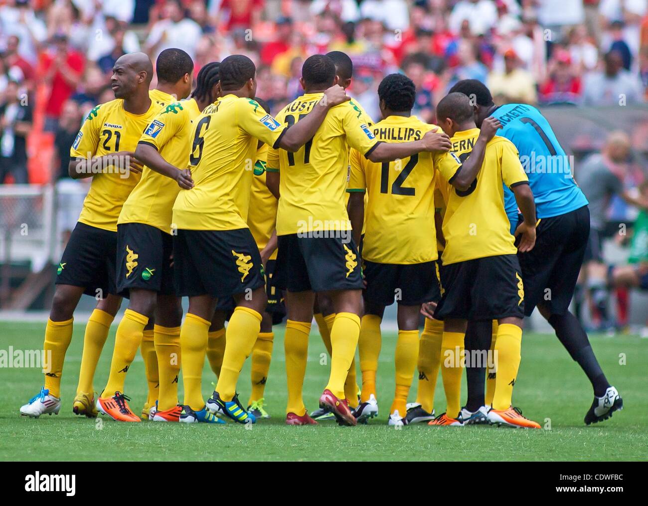 Giugno 16, 2011 - Washington, Distretto di Columbia, Stati Uniti d'America - Giamaica prende il felid presso la concacaf gold cup quarti di finale di domenica, 19 giugno 2011 a RFK Stadium di Washington DC. (Credito Immagine: © Saquan Stimpson/Southcreek globale/ZUMAPRESS.com) Foto Stock