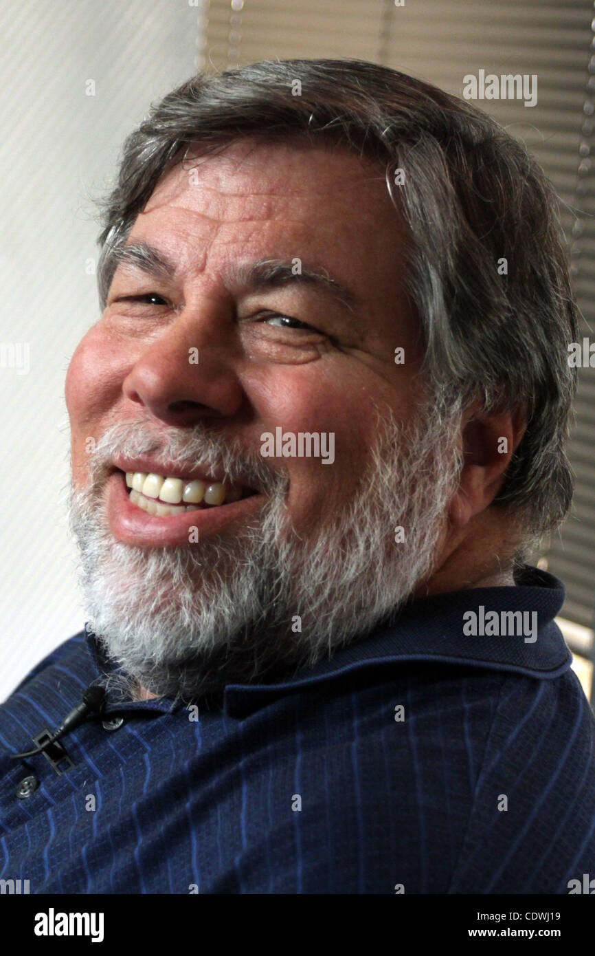 Agosto 25, 2011 - Los Angeles, California, Stati Uniti - Apple co-fondatore Steve Wozniak su un intervista telefonica. (Credito Immagine: Â© Jonathan Alcorn/ZUMAPRESS.com) Foto Stock
