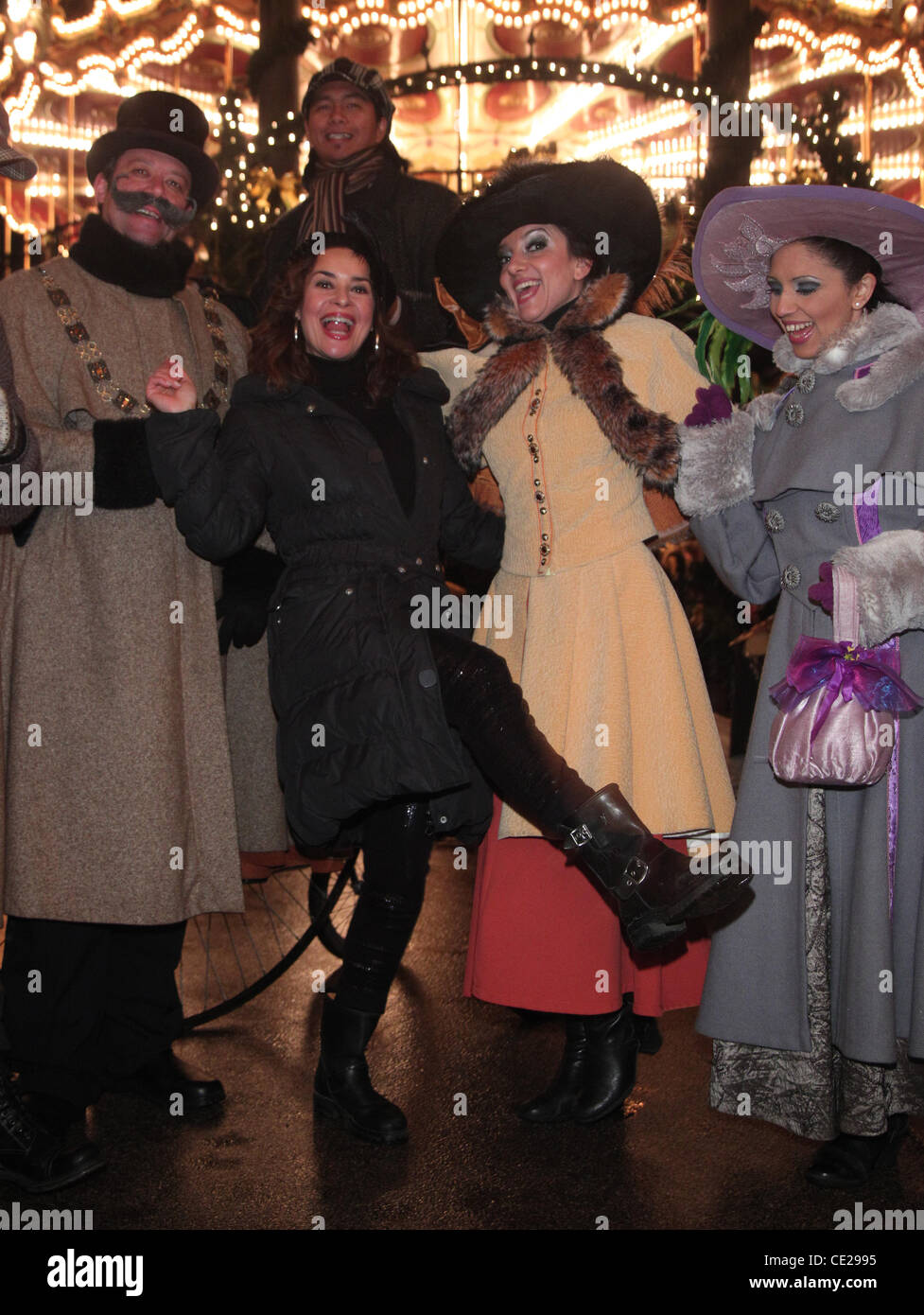 Gitta Saxx a "Ein wundervoller Winterabend' al Parco a tema Phantasialand. Bruehl, Germania - 10.12.2010 Foto Stock