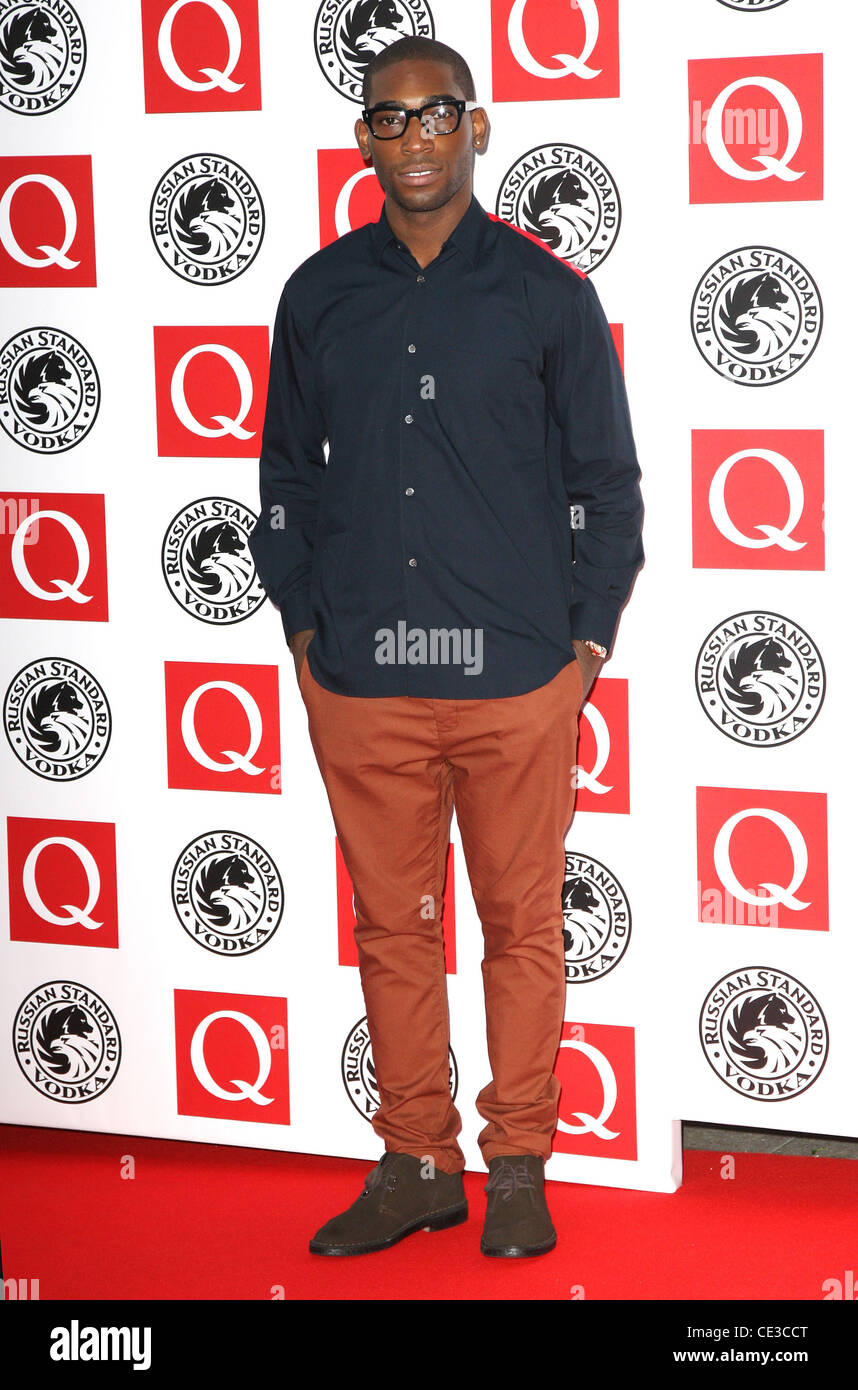 Tinie Tempah Q Awards 2010 tenutasi presso la struttura Grosvenor House - arrivi a Londra, Inghilterra - 25.10.10 Foto Stock