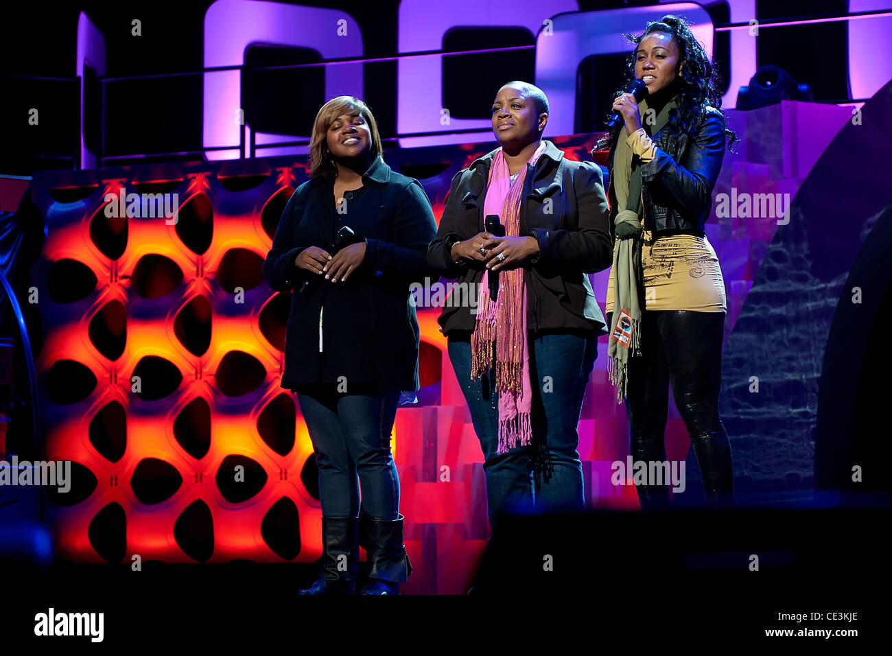 SWV Soul Train Awards pre-show a Cobb Energy Performing Arts Centre di Atlanta, Georgia - 10.11.10 Foto Stock