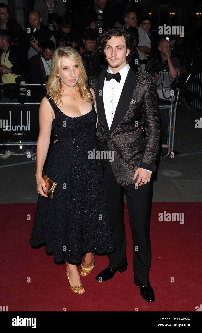 Sam Taylor-Wood e Aaron Johnson GQ Man of the Year Awards tenutosi presso la Royal Opera House - Arrivi. Londra, Inghilterra - 07.09.10 Foto Stock