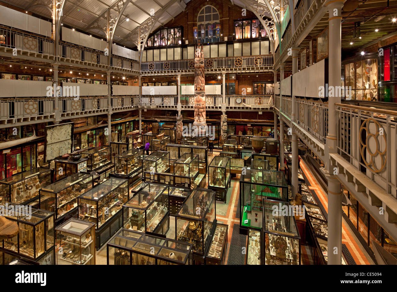 Pitt Rivers Museum, Oxford, Inghilterra Foto Stock