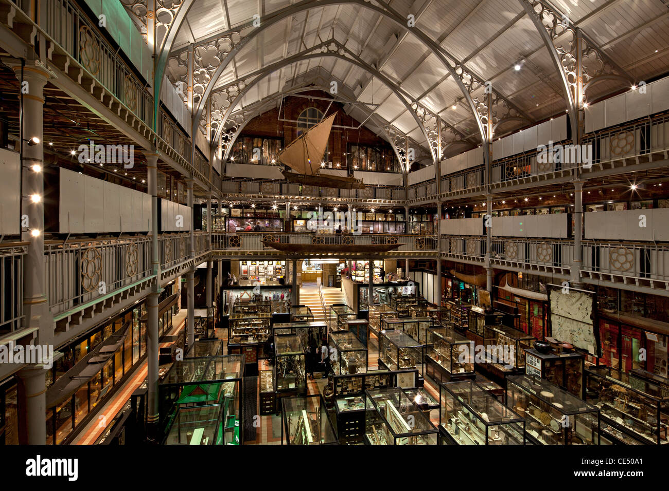 Pitt Rivers Museum, Oxford, Inghilterra Foto Stock
