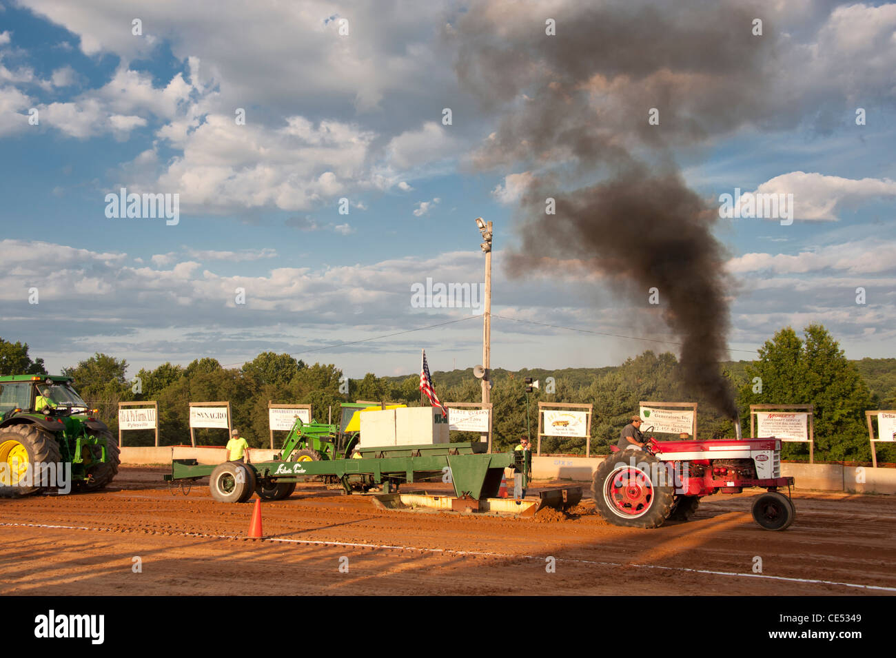 Il trattore tirare a Mason Dixon Fair Foto Stock