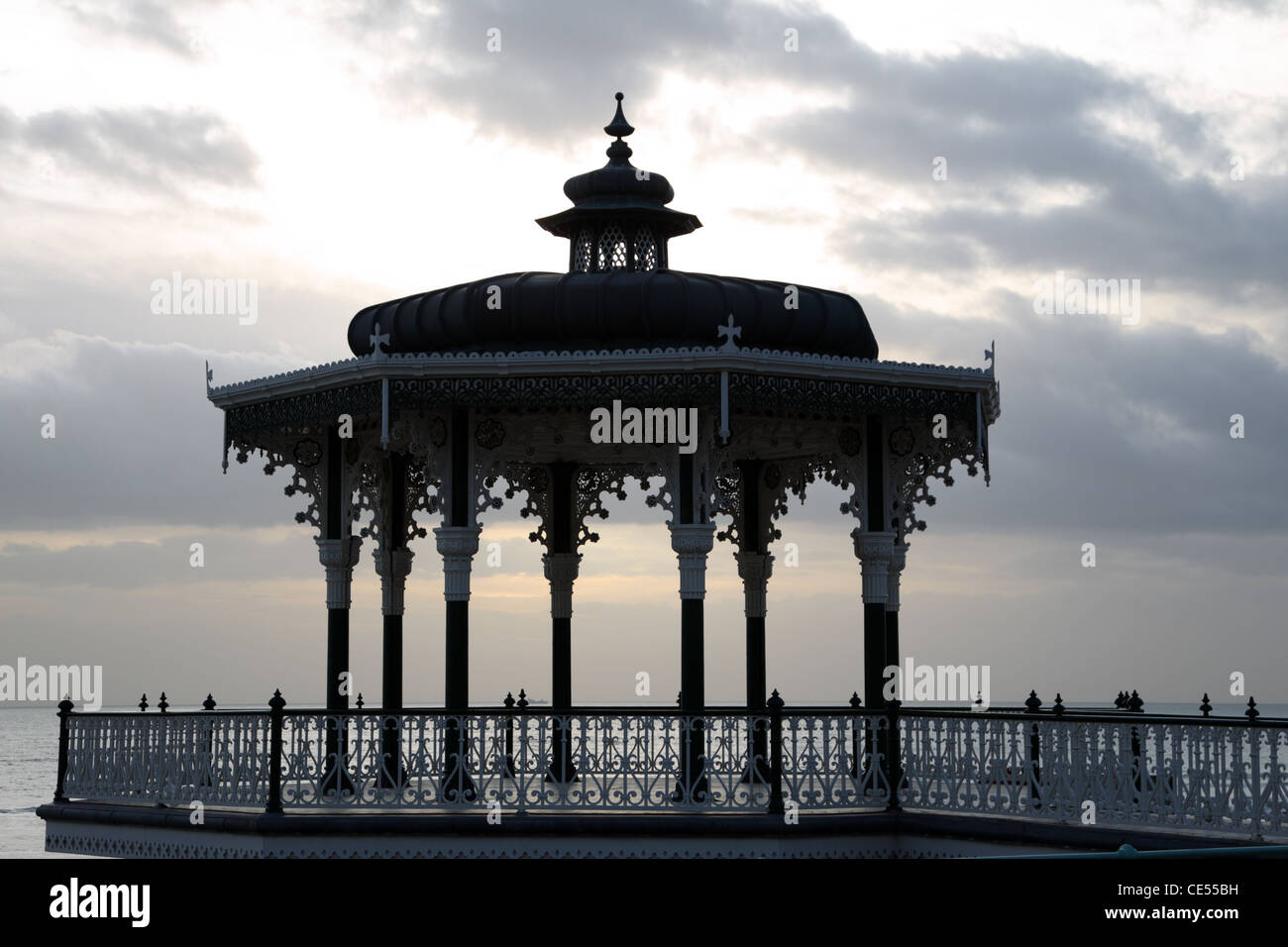 Brighton Bandstand conosciuta come 'La Birdcage' Foto Stock