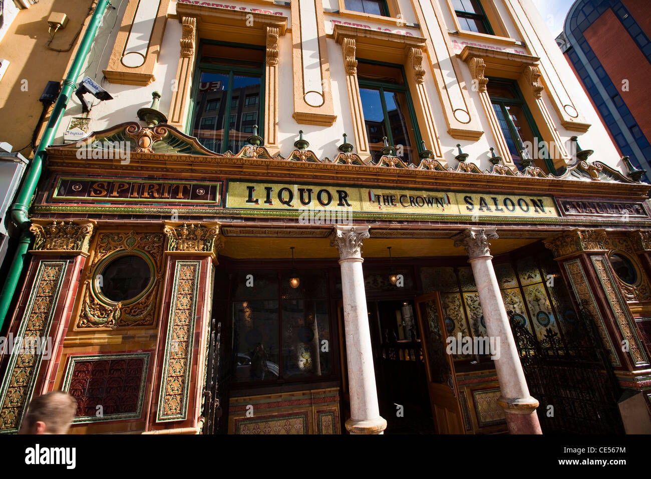 Crown Bar, Belfast, Irlanda del Nord Foto Stock