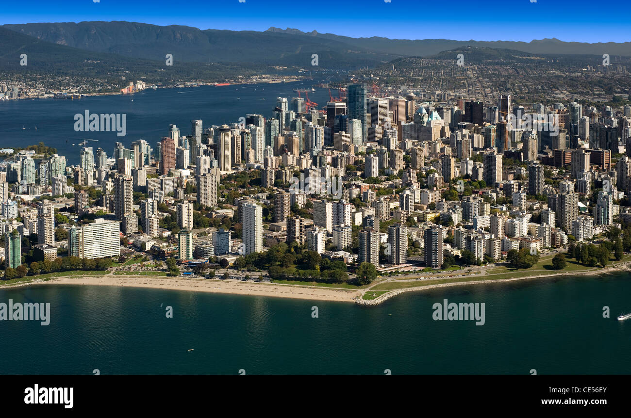 Antenna Vancouver - West End spiagge Foto Stock