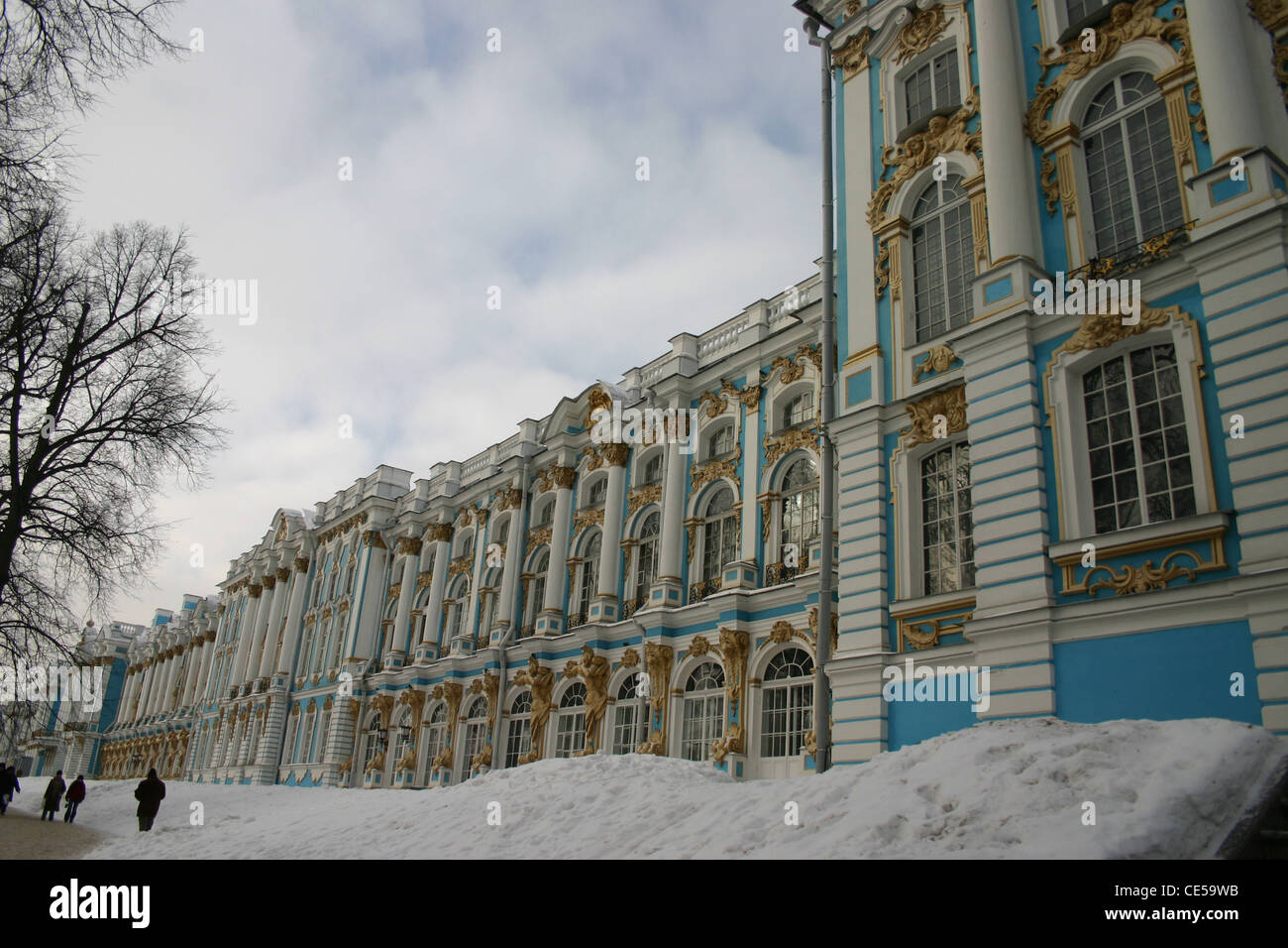 Palazzo di Caterina è stato il rococò residenza estiva degli Zar Russi. Foto Stock
