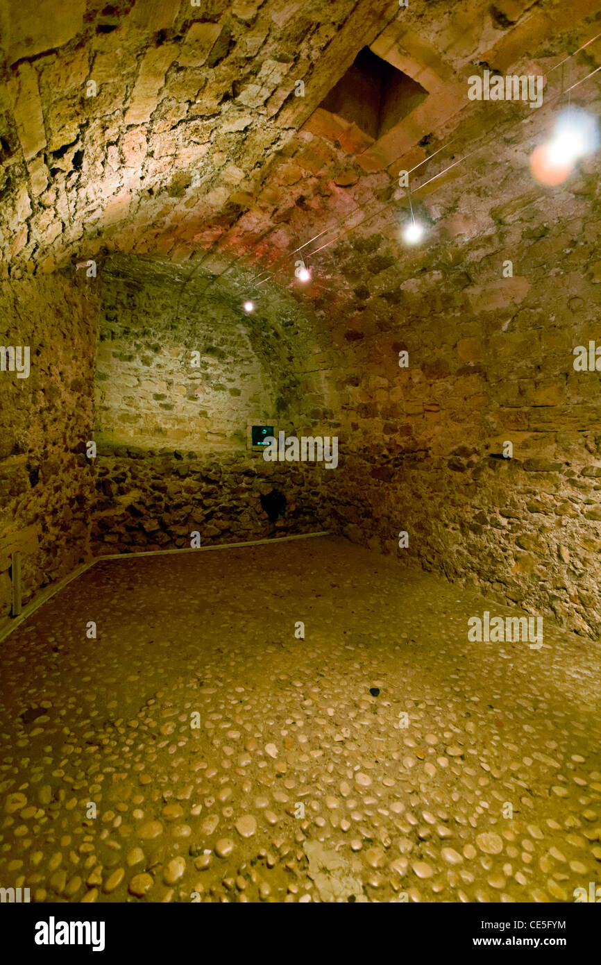 La cella del conte di Montecristo secondo Alexander Dumas, château d'If all'Isola Ile d'Se Marseille Foto Stock