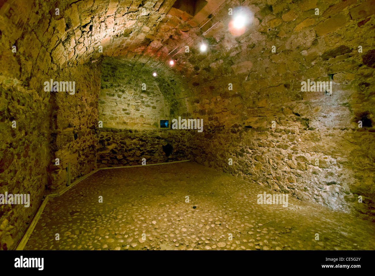 La cella del conte di Montecristo secondo Alexander Dumas, château d'If all'Isola Ile d'Se Marseille Foto Stock