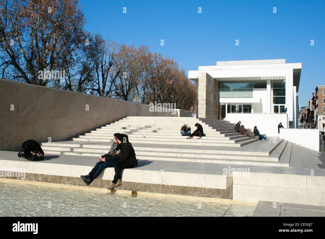 L'Ara Pacis, Roma, Italia Foto Stock