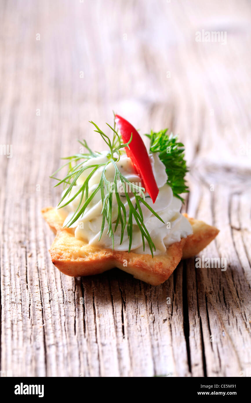 Pasticceria base-Crostino con diffusione salati Foto Stock