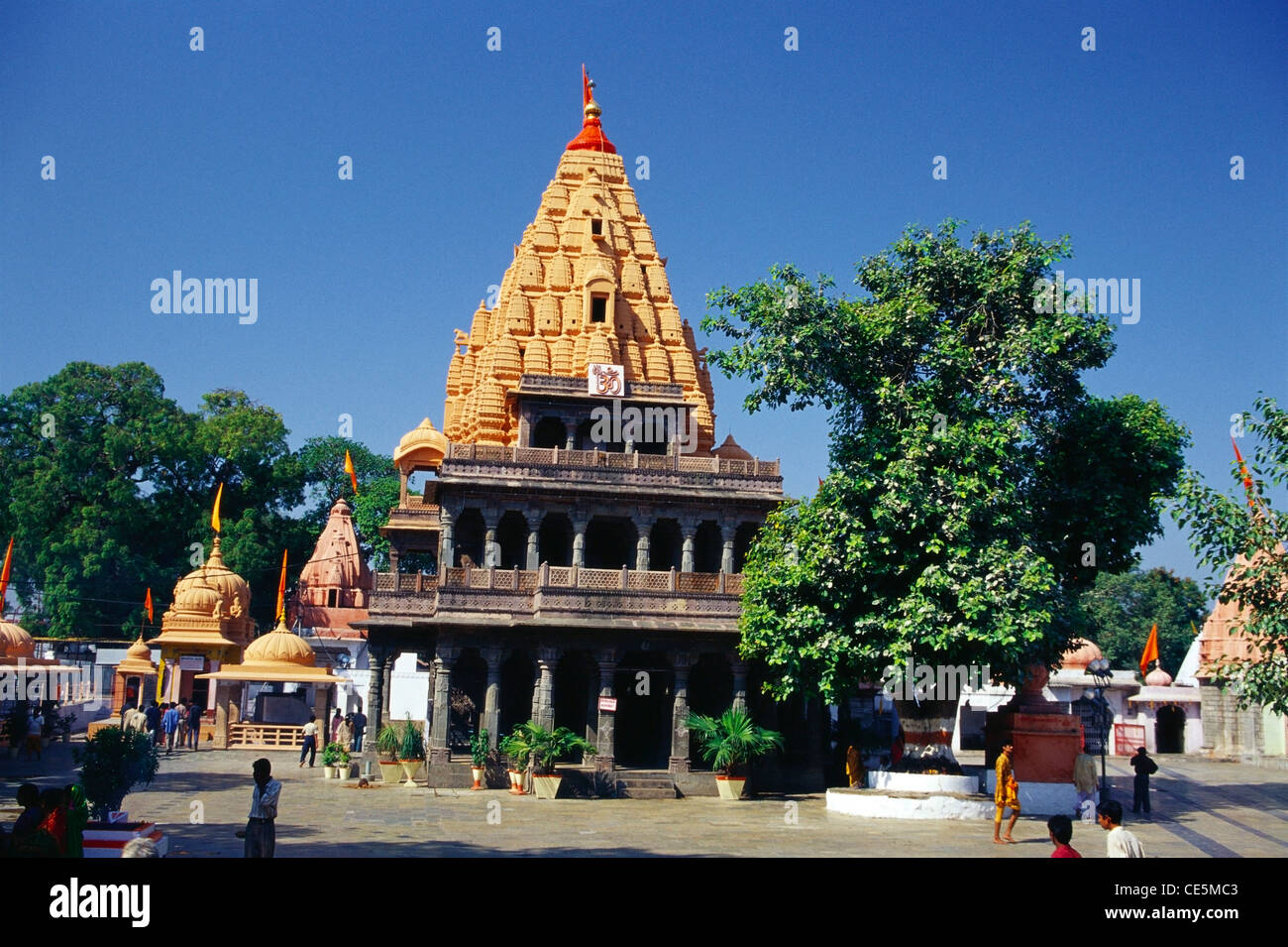 Mahakaleshwar Shiva Mandir , Mahakaleshwar Jyotirlinga, tempio indù, Ujjain , Madhya Pradesh , India , Asia Foto Stock