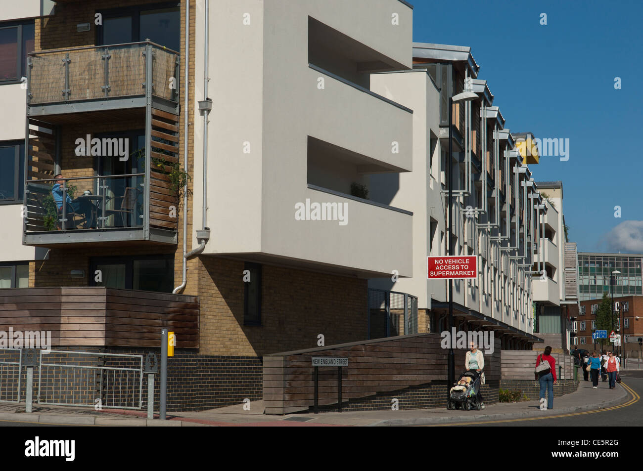 La Nuova Inghilterra trimestre utilizzo misto di sviluppo. Brighton. East Sussex.in Inghilterra. Regno Unito Foto Stock